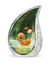 Animated Duckling's Urn For Adults - Duck Funeral Cremation Urn For Ashes