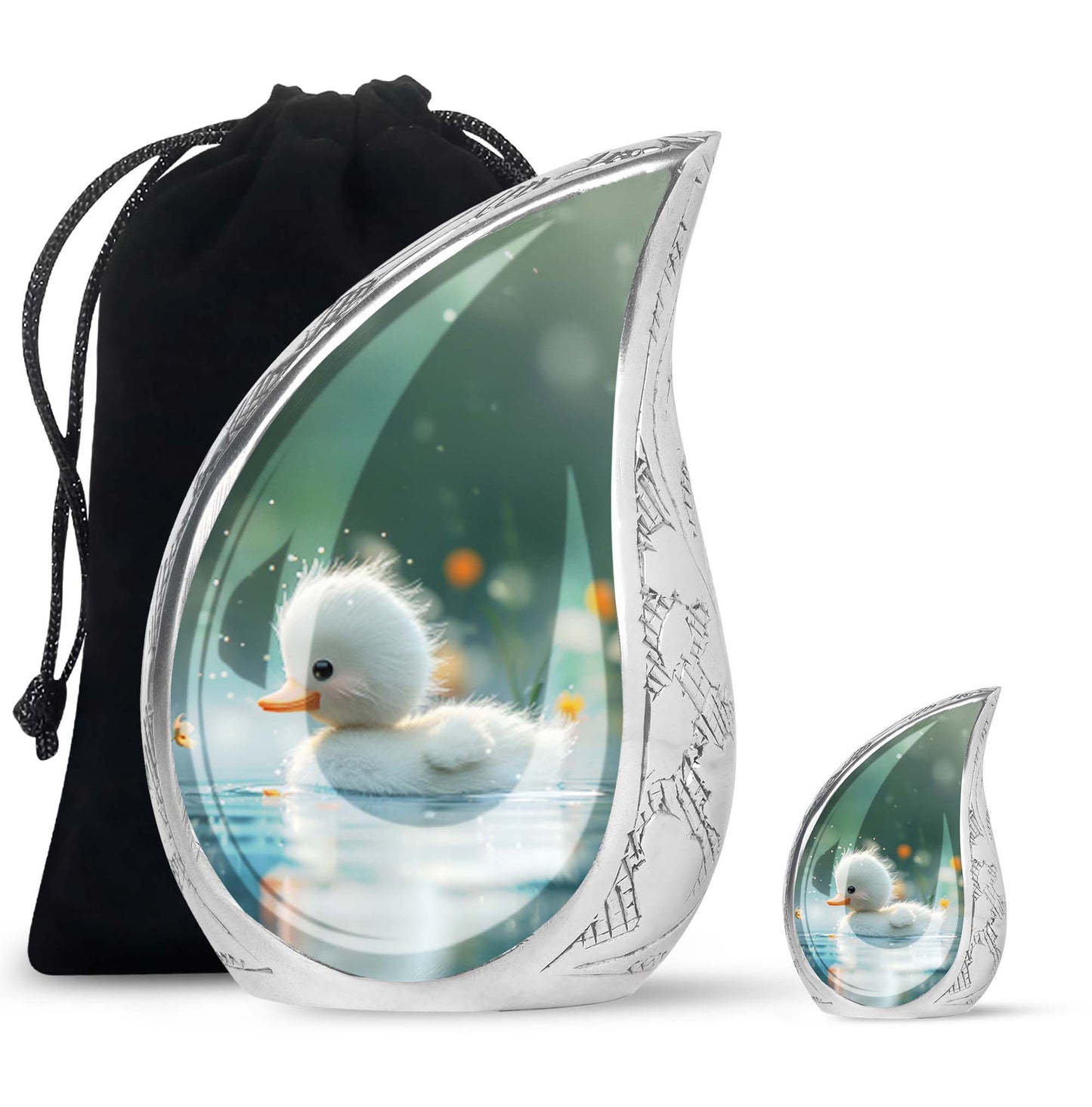 Personalized Bird Memorial Urn for Women - 10-inch, 200 cu in - Yatskia