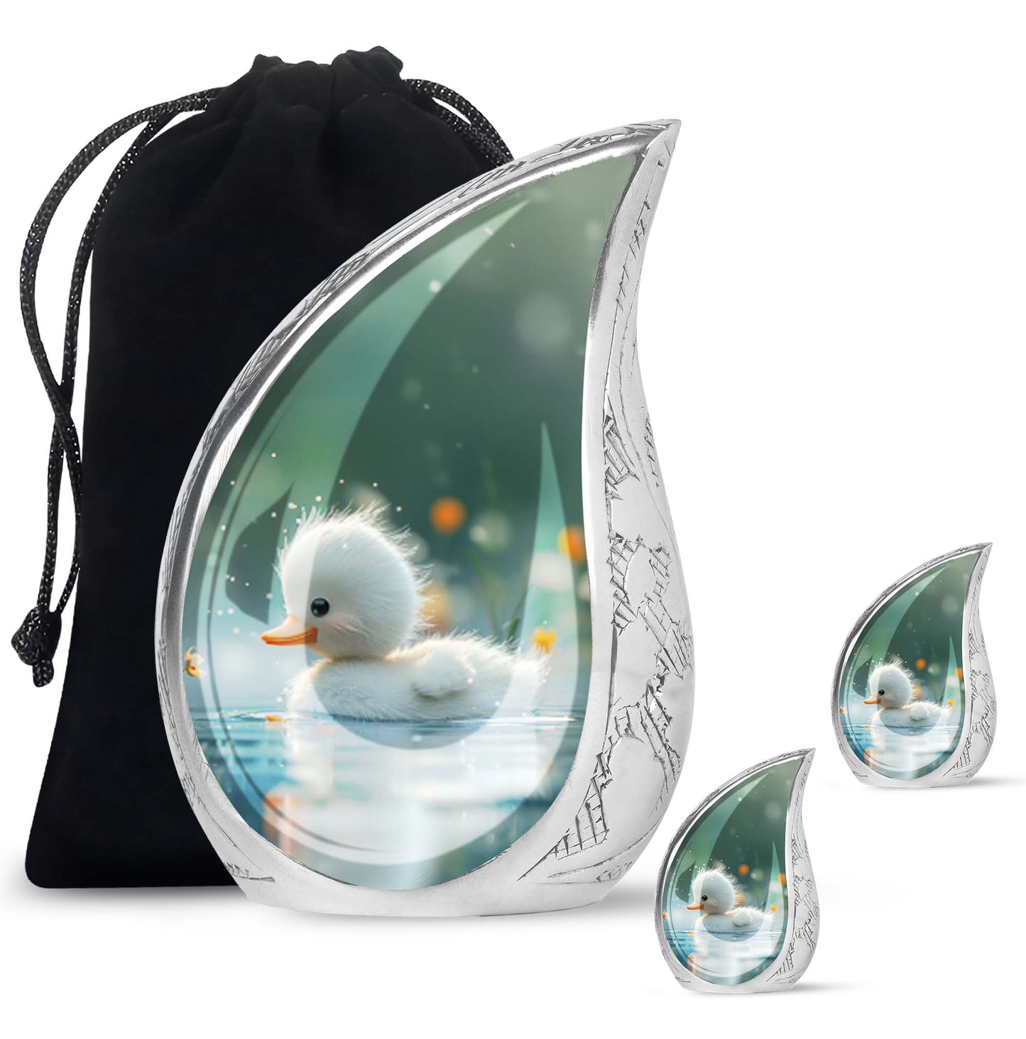 Personalized Bird Memorial Urn for Women - 10-inch, 200 cu in - Yatskia