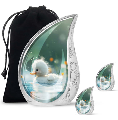 Personalized Bird Memorial Urn for Women - 10-inch, 200 cu in - Yatskia