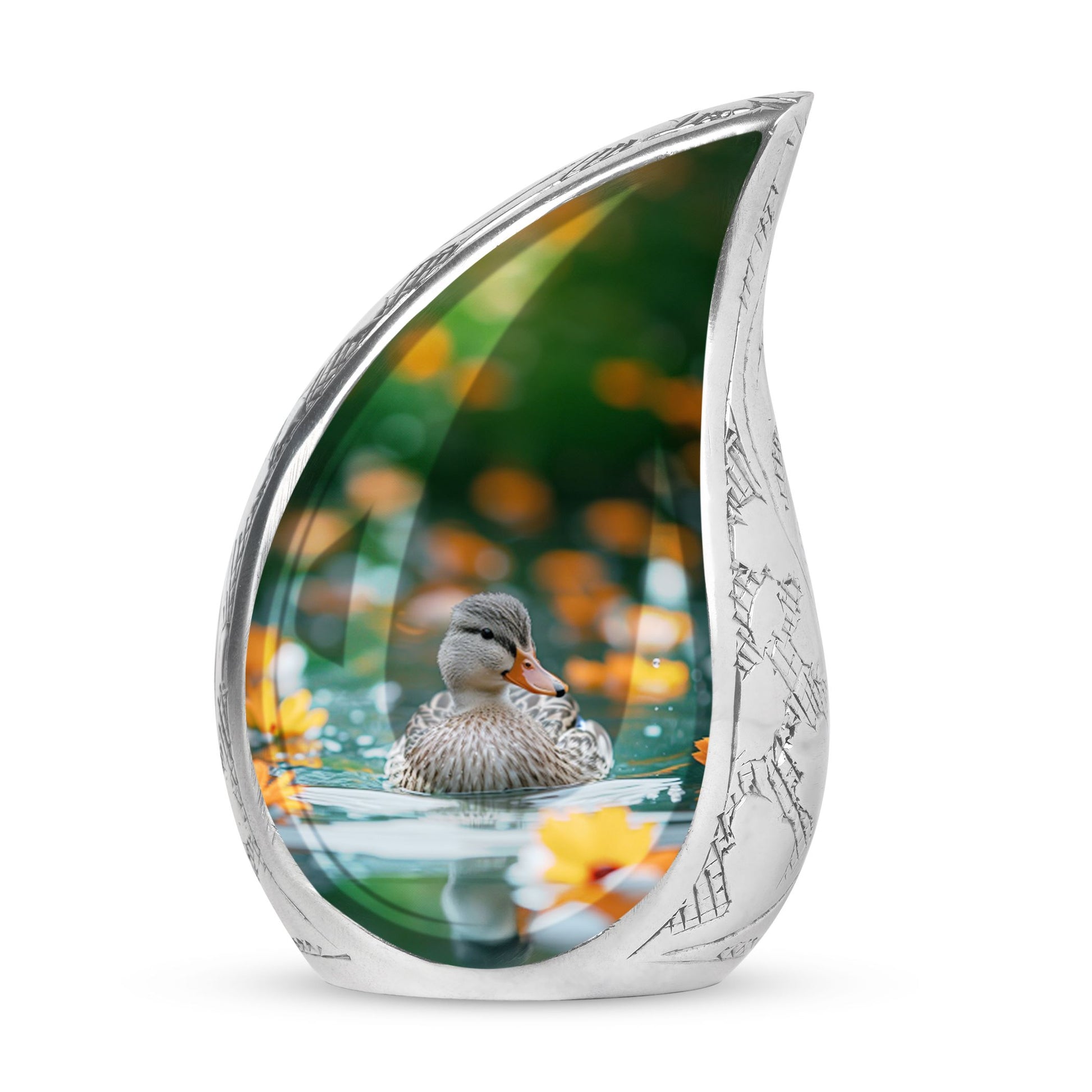 Duck Urn Memorial For Women - Funeral Cremation Urn For Ashes