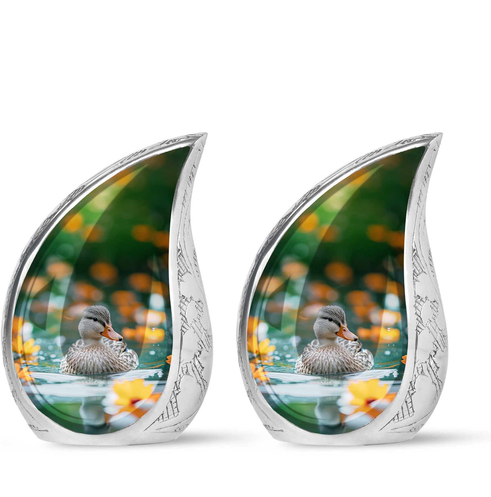 Duck Urn Memorial For Women - Funeral Cremation Urn For Ashes