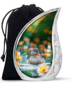 Duck Urn Memorial For Women - Funeral Cremation Urn For Ashes