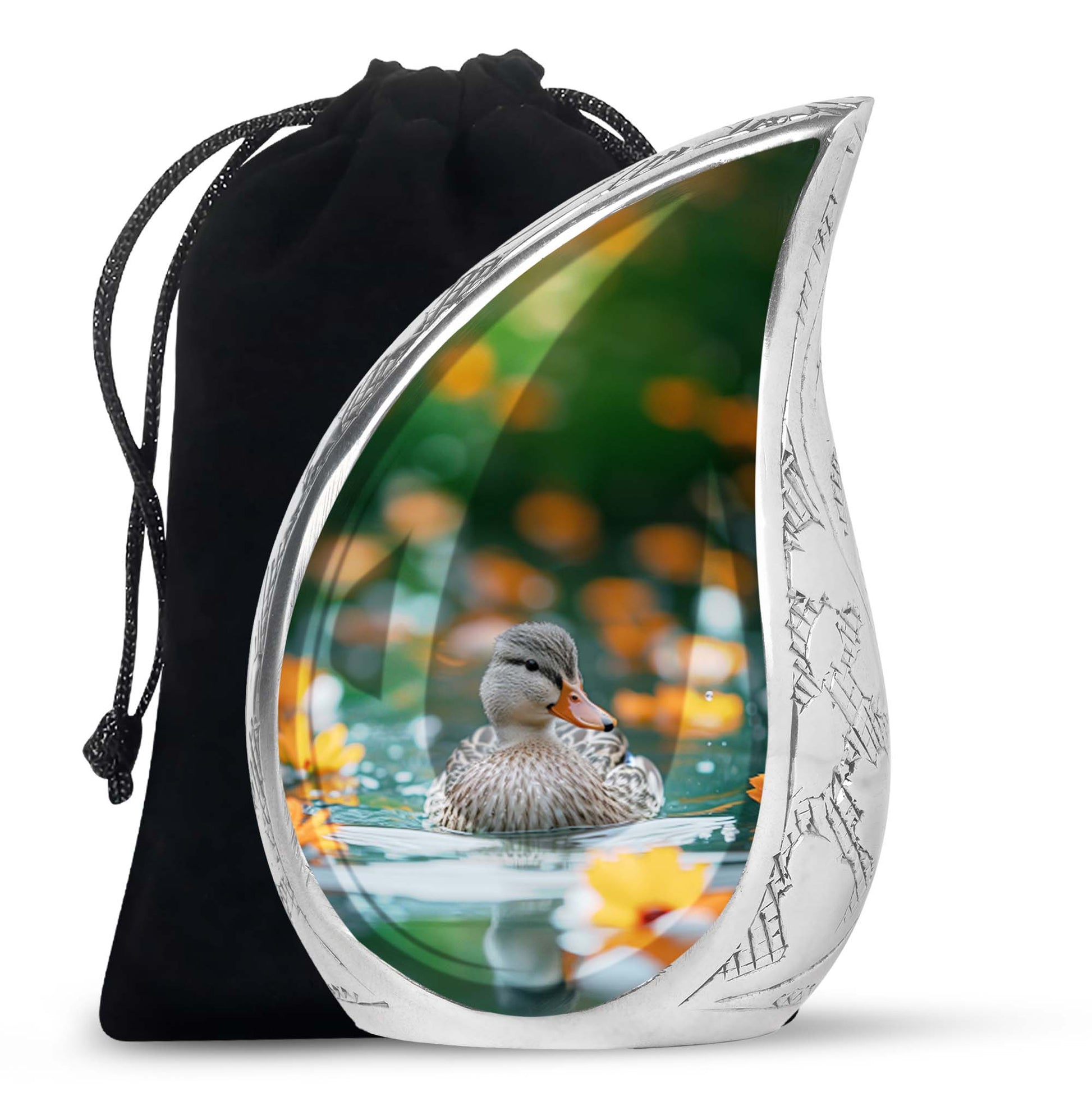 Duck Urn Memorial For Women - Funeral Cremation Urn For Ashes