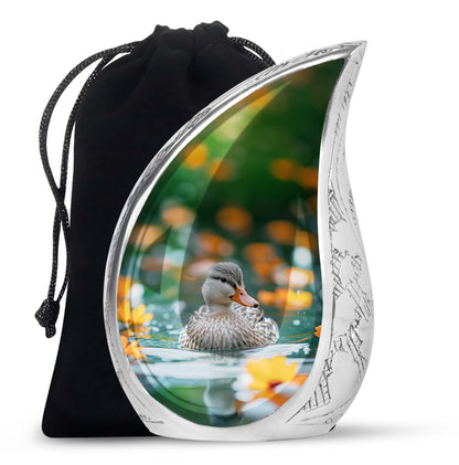 Personalized Bird Cremation Urn for Women - 10-inch, 200 cu in - Yatskia
