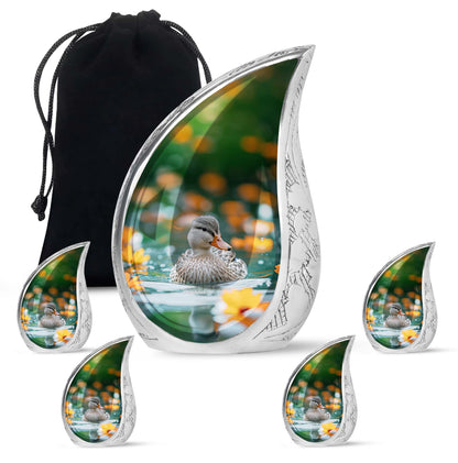 Personalized Bird Cremation Urn for Women - 10-inch, 200 cu in - Yatskia