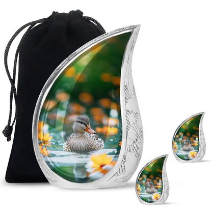 Personalized Bird Cremation Urn for Women - 10-inch, 200 cu in - Yatskia