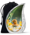 Golden Duckling Memorial Urn Set - Duck Cremation Urn For Ashes