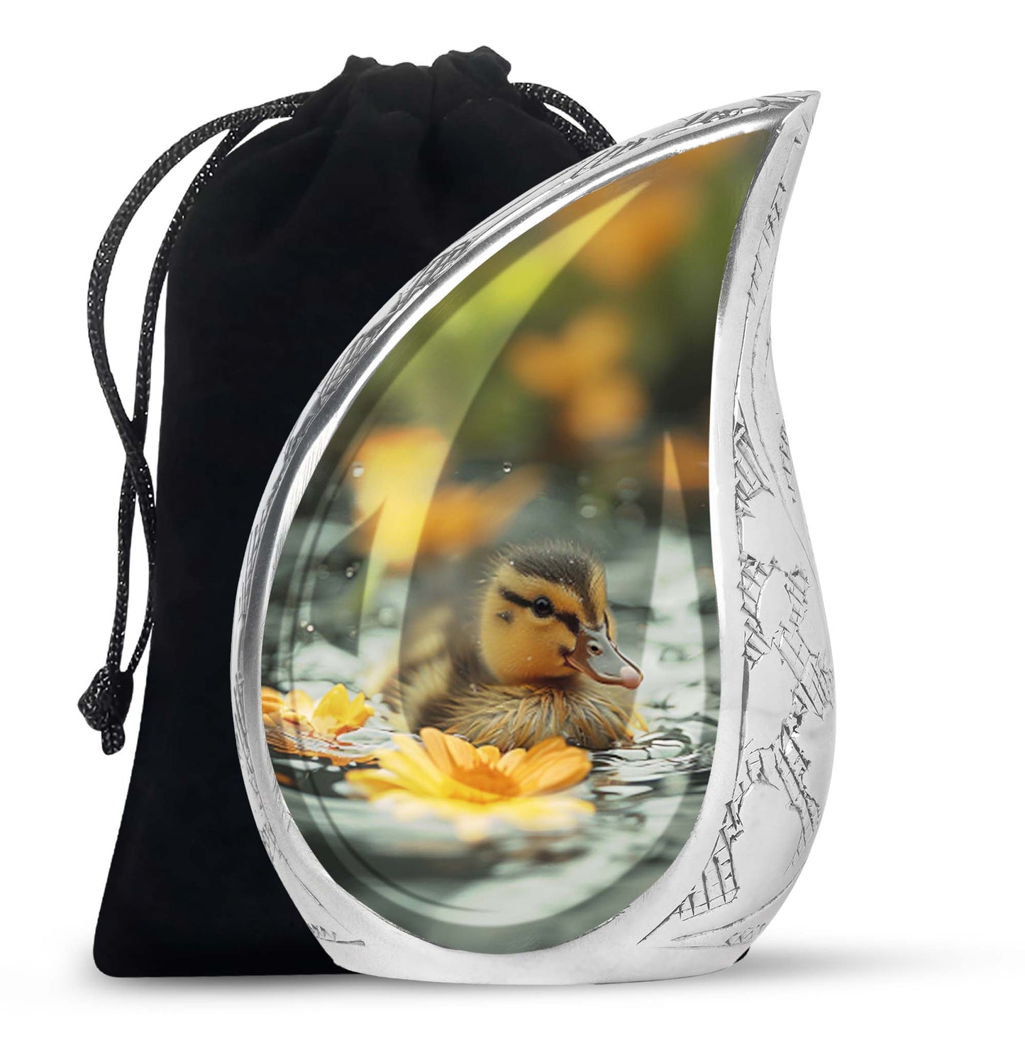 Personalized Bird Memorial Urn for Human Ashes - 10-inch, 200 cu in - Yatskia