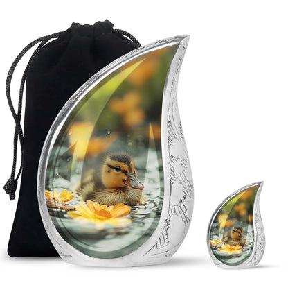 Personalized Bird Memorial Urn for Human Ashes - 10-inch, 200 cu in - Yatskia