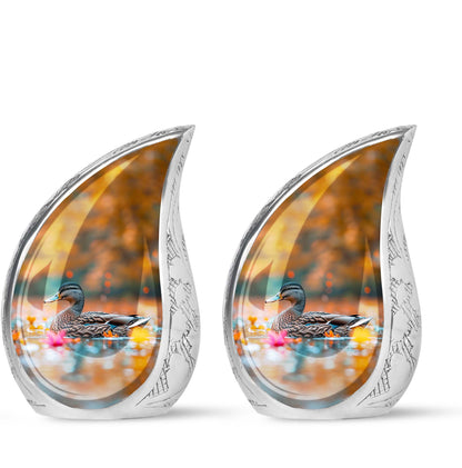 Personalized Bird Cremation Urn for Men & Women - 10-inch, 200 cu in - Yatskia