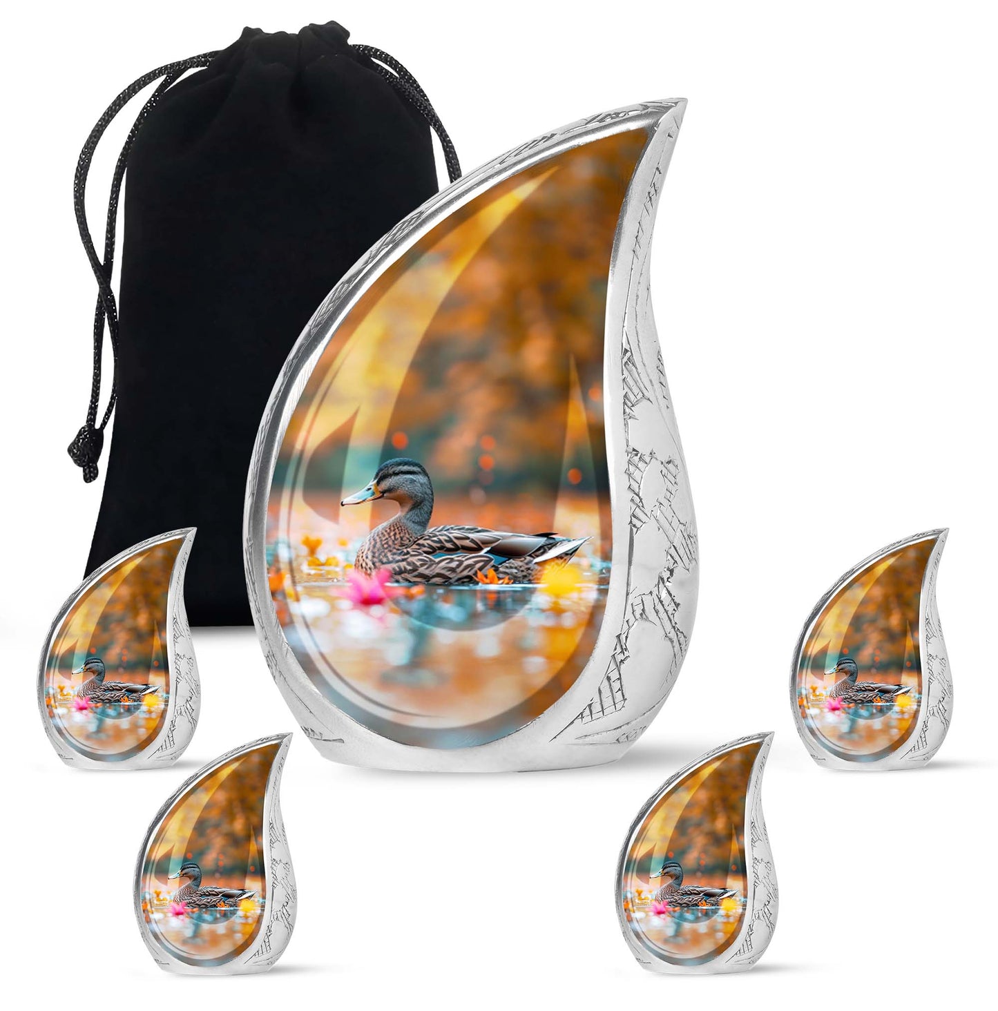 Personalized Bird Cremation Urn for Men & Women - 10-inch, 200 cu in - Yatskia