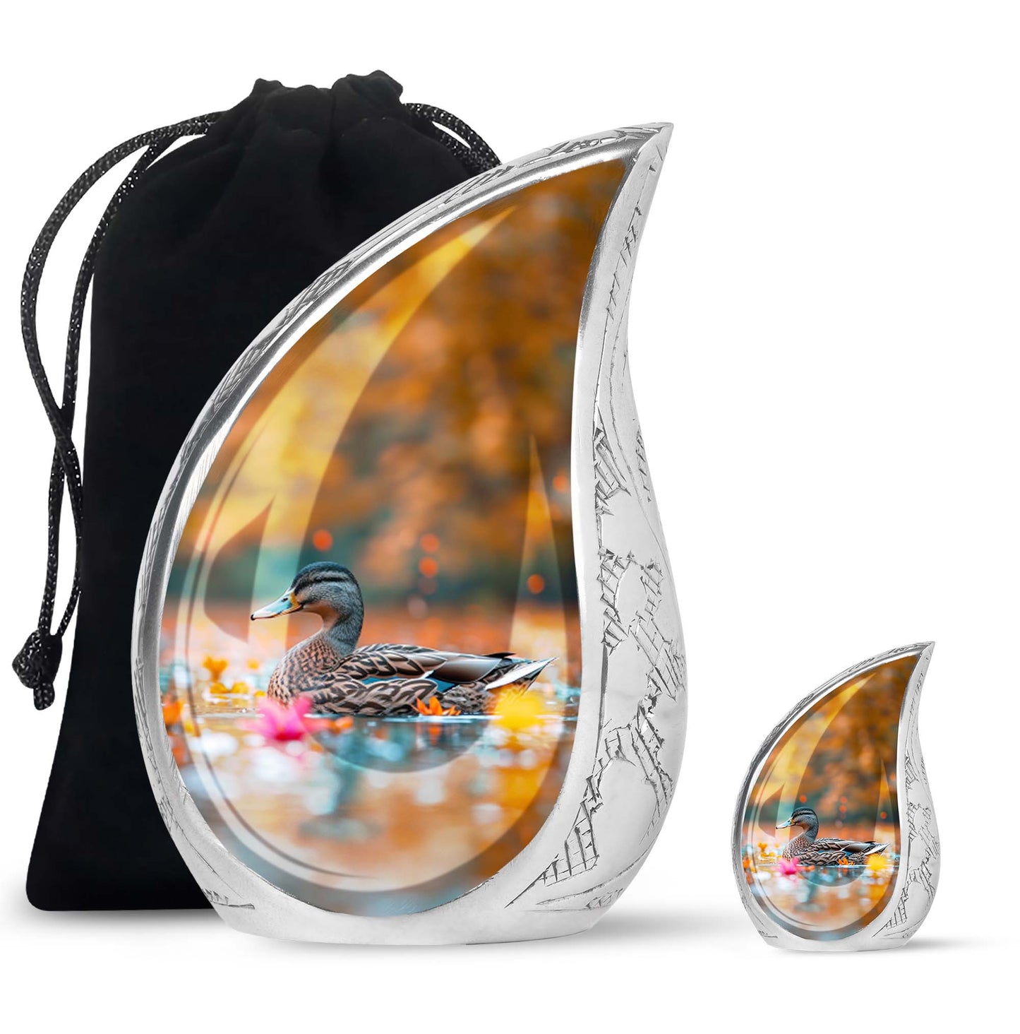 Personalized Bird Cremation Urn for Men & Women - 10-inch, 200 cu in - Yatskia