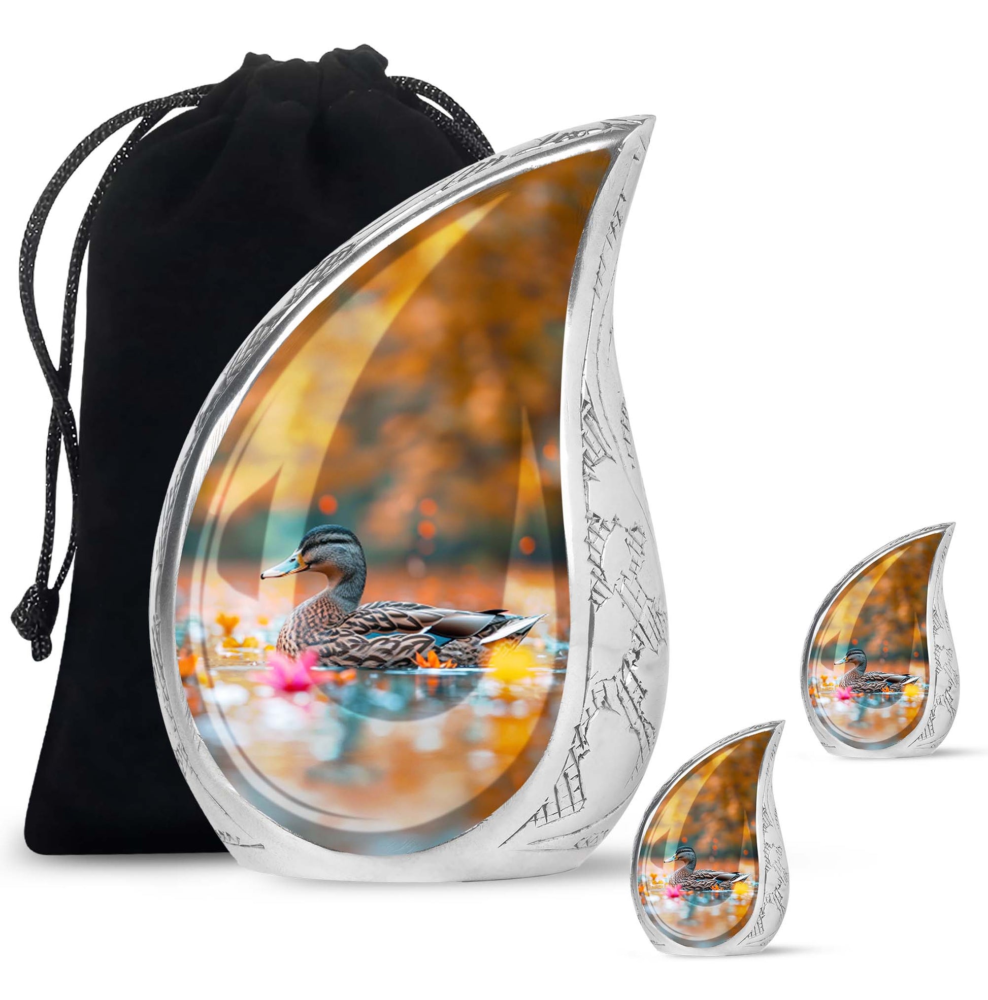 Duck Cremation Ashes Memorial Urn - Funeral Urn For Men & Women