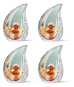 Baby Duck Memorial Urn Combo Set - Large And Keepsake Ashes Urn