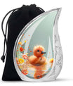 Baby Duck Memorial Urn Combo Set - Large And Keepsake Ashes Urn