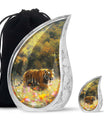 Bengal Tiger Urn Combo Set  - Large & Keepsake Urn Set For Funeral