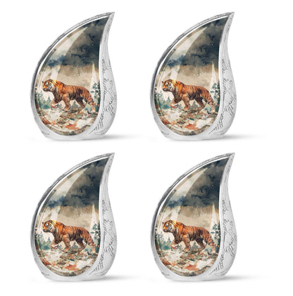 Personalized Tiger Cremation Urn for Adults - 10-inch, 200 cu in - Yatskia