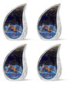 Blue Tiger Design Cremation Urn - Large Urns For Female & Male