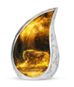 Golden Tiger Burial Urn for Ashes – Elegant Memorial Urn For Dad & Mom