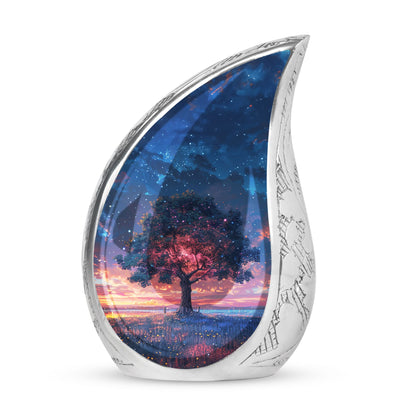 Personalized Tree of Life Cremation Urn for Human Ashes - 10-inch, 200 cu in - Yatskia