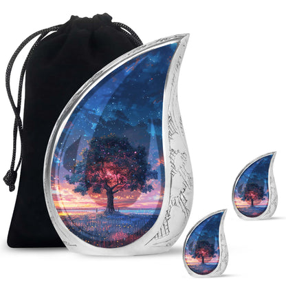 Personalized Tree of Life Cremation Urn for Human Ashes - 10-inch, 200 cu in - Yatskia