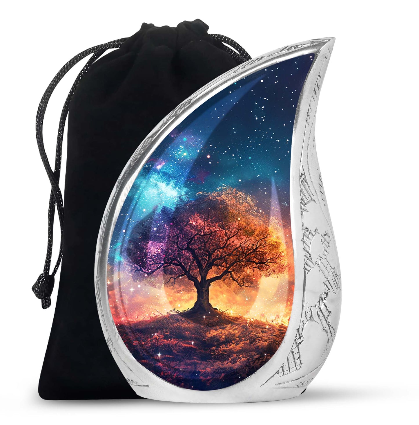Personalized Tree of Life Keepsake Urn for Women - 10-inch, 200 cu in - Yatskia