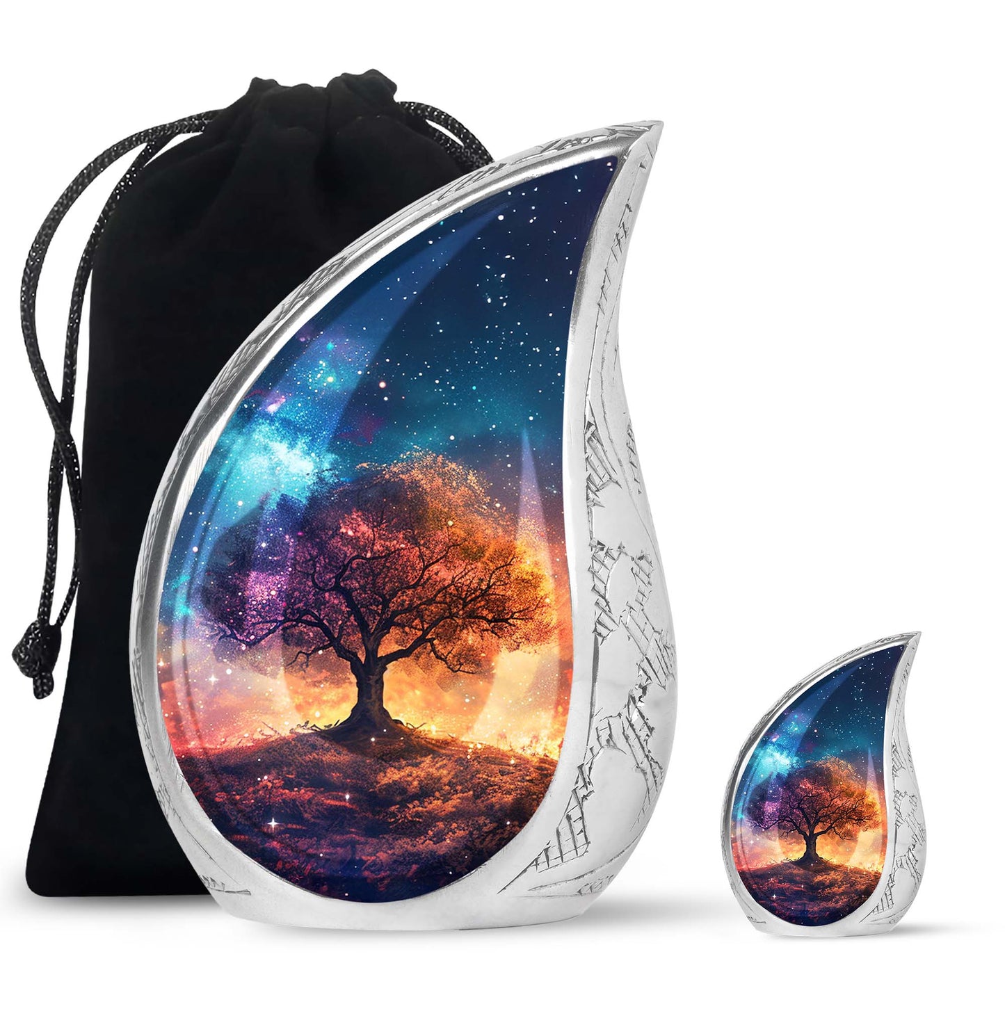 Personalized Tree of Life Keepsake Urn for Women - 10-inch, 200 cu in - Yatskia