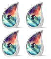 Surfing Man In Ocean - Decorative Unique Urn For Ashes Adult Male