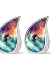 Surfing Man In Ocean - Decorative Unique Urn For Ashes Adult Male