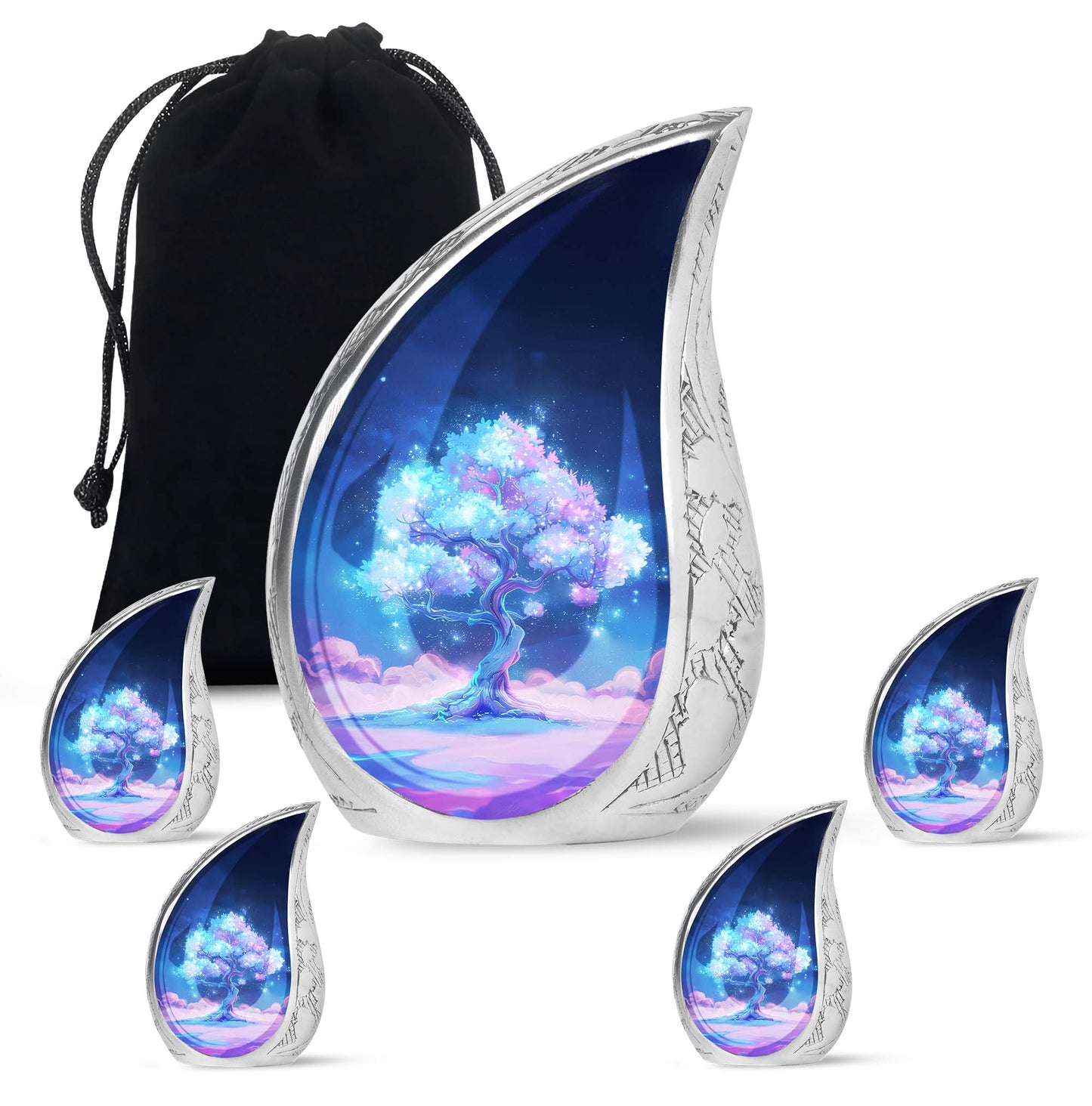 Mystical Tree Memorial Urn for Nature Lovers Cremation Keepsake