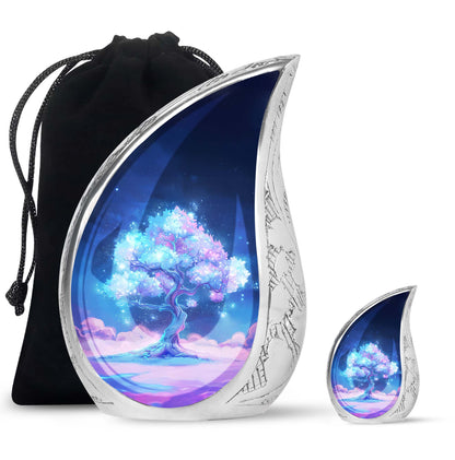 Mystical Tree Memorial Urn for Nature Lovers Cremation Keepsake