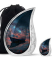 Boat Night Sky Urn – Celestial Vessel Design for Memorial Keepsakes
