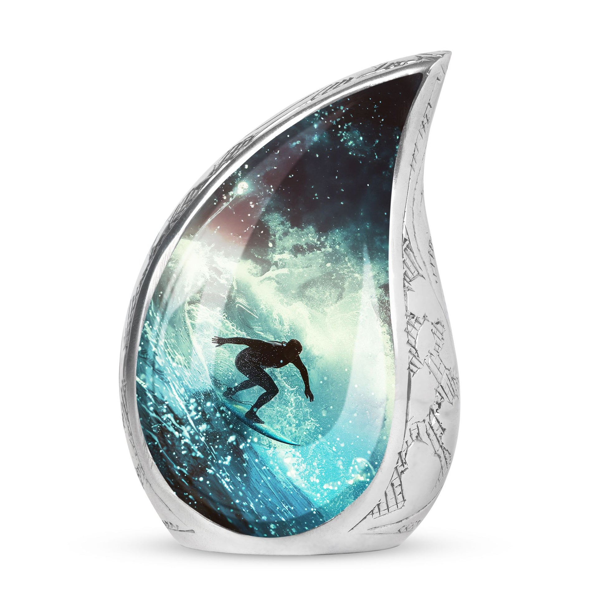 Surfer-Ocean Themed Cremation Urn - Urns For Ashes Large