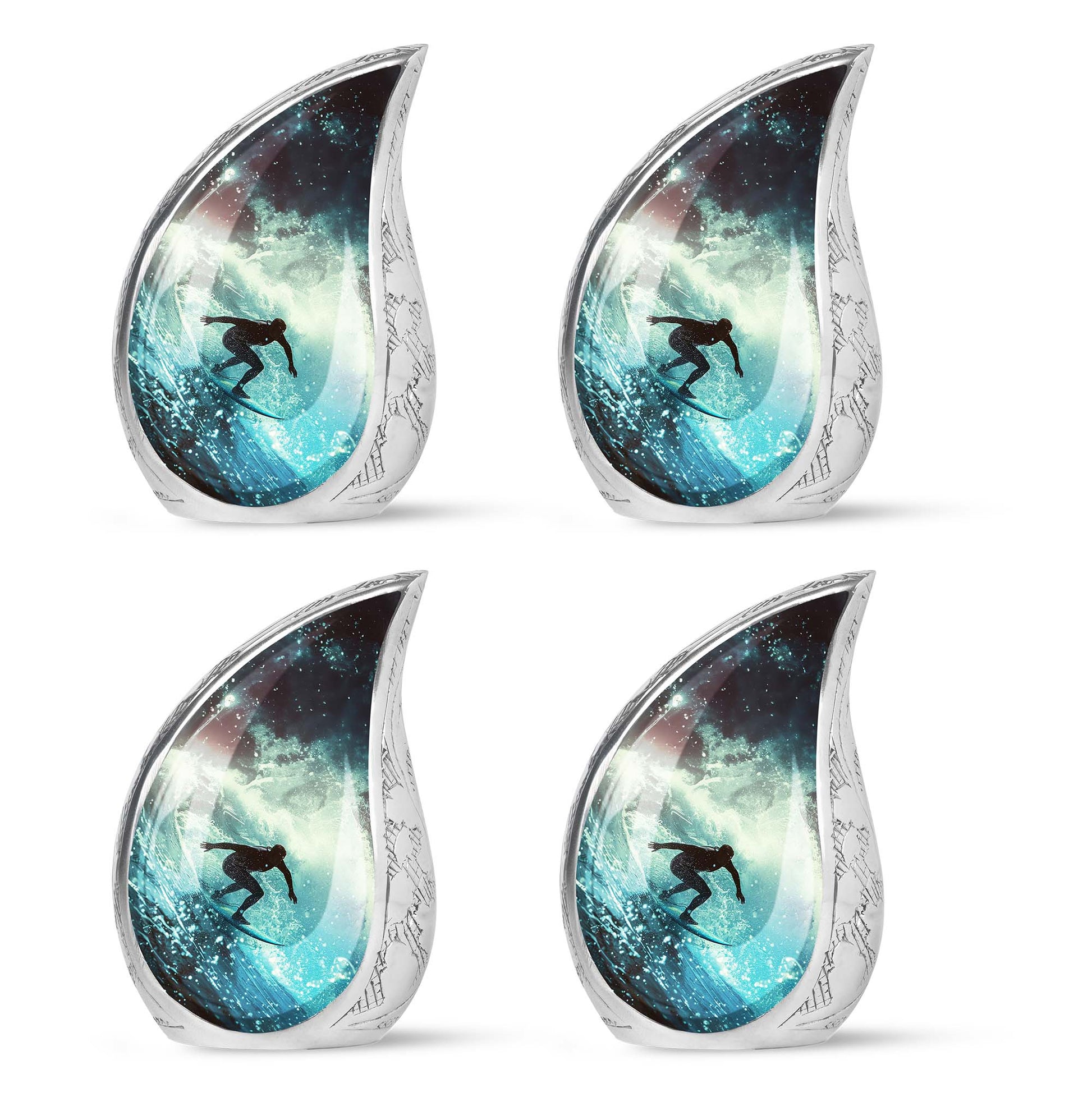 Surfer-Ocean Themed Cremation Urn - Urns For Ashes Large