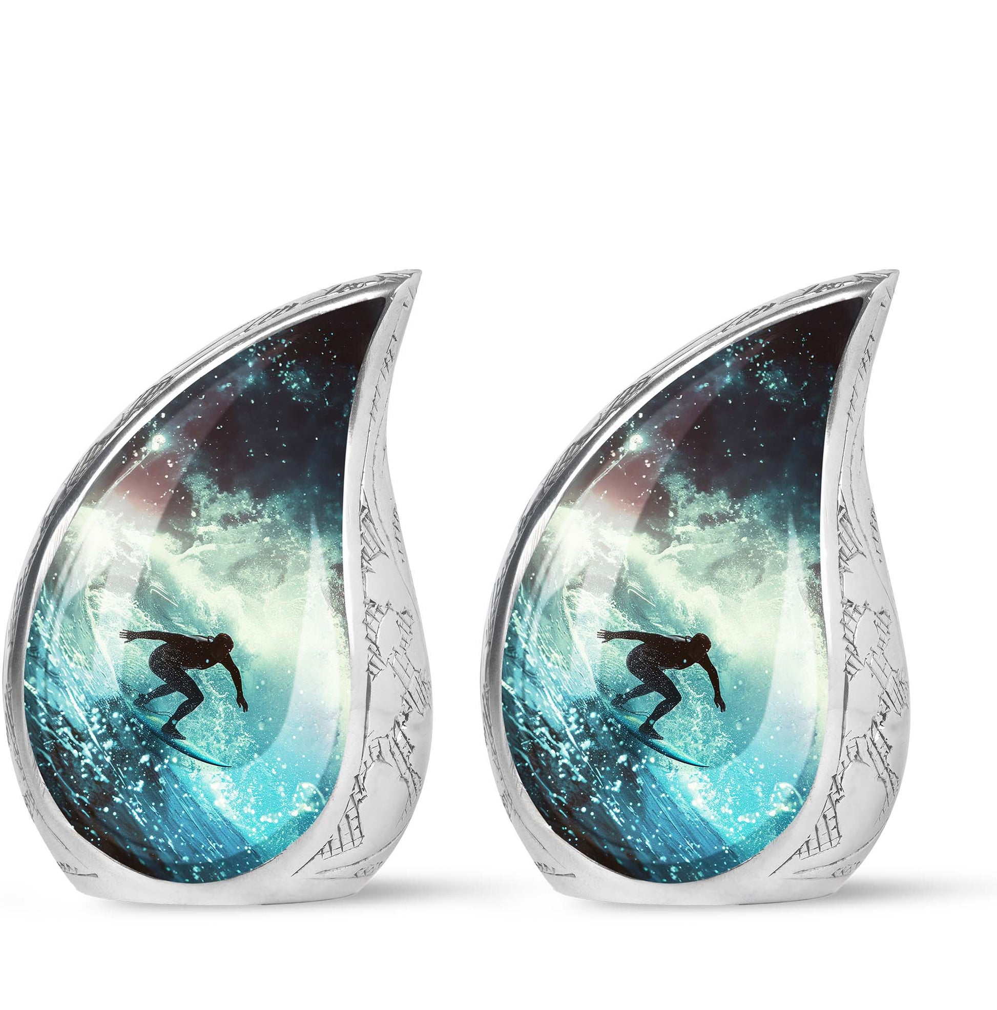 Surfer-Ocean Themed Cremation Urn - Urns For Ashes Large