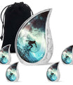 Surfer-Ocean Themed Cremation Urn - Urns For Ashes Large