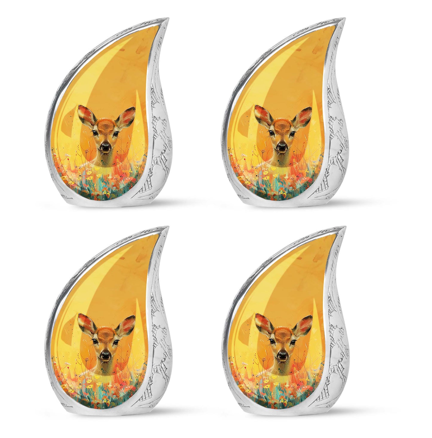 Personalized Deer Cremation Urn for Mom - 10-inch, 200 cu in - Yatskia