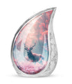 Elegant Pink Deer Cremation Urn – Beautiful Wildlife Memorial Urn for Ashes