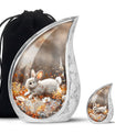 Forest Rabbit Meadow - Rabbit Urn Memorial, Funeral Shape Urn