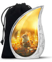 Sunset Baby Bunny Rabbit Urn - Beautiful Memorial For Pets Ashes