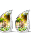 Bunny Rabbit Garden Urn - Beautiful Pet Memorial with Nature Design