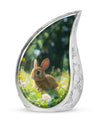 Summer Bunny Burial Urn - Decorative Unique Urns For Burial Ashes