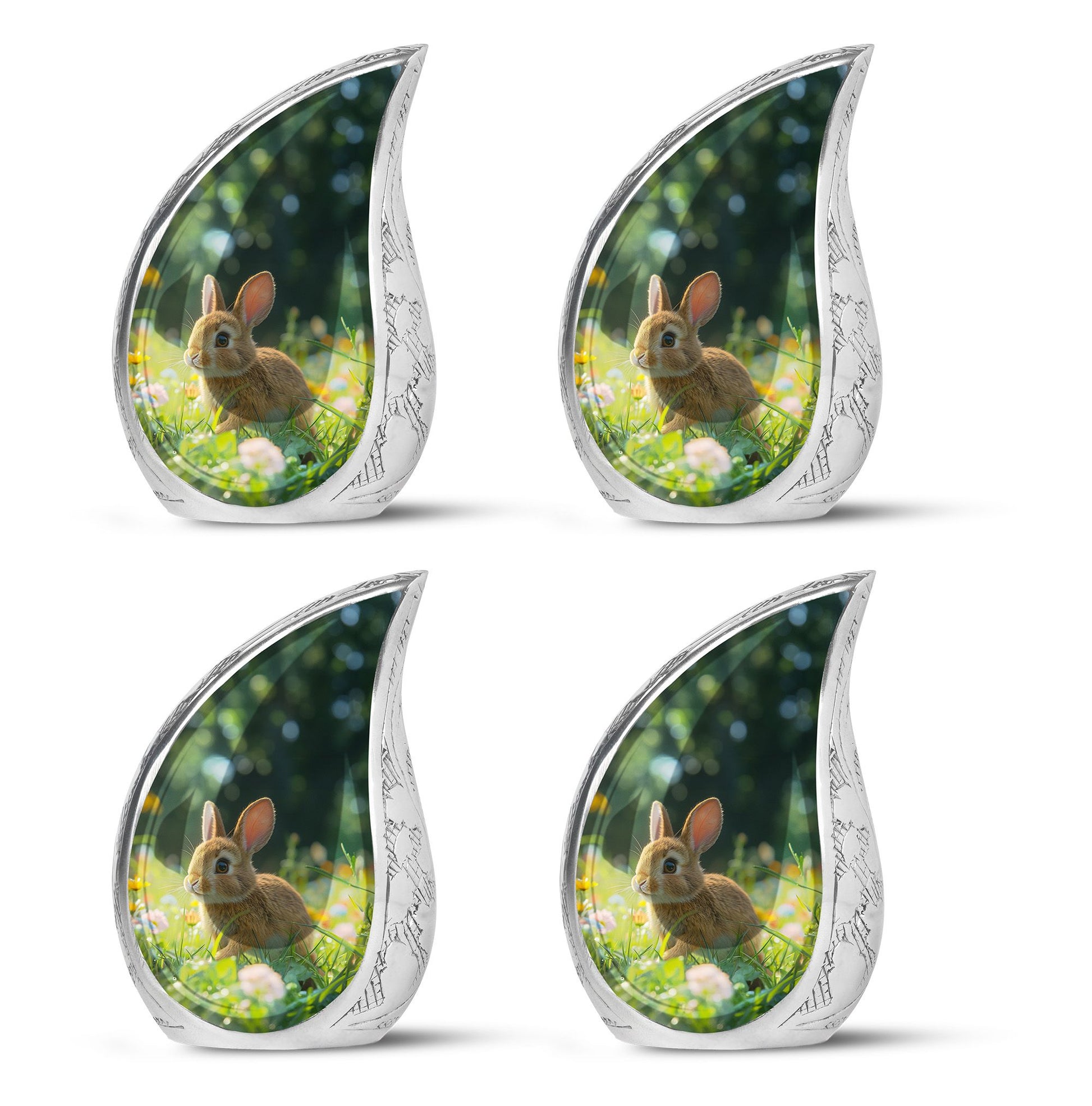 Summer Bunny Burial Urn - Decorative Unique Urns For Burial Ashes