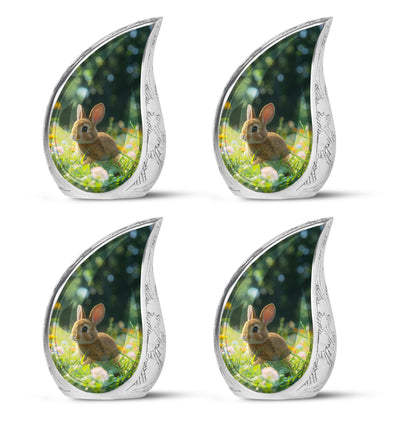 Personalized Rabbit Cremation Urn for Pet Ashes - 10-inch, 200 cu in - Yatskia