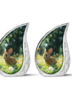 Summer Bunny Burial Urn - Decorative Unique Urns For Burial Ashes
