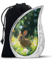 Summer Bunny Burial Urn - Decorative Unique Urns For Burial Ashes