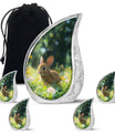 Summer Bunny Burial Urn - Decorative Unique Urns For Burial Ashes