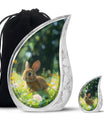 Summer Bunny Burial Urn - Decorative Unique Urns For Burial Ashes
