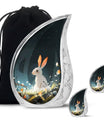 White Bunny Rabbit Burial Urn - Small Urn For Pet Ashes